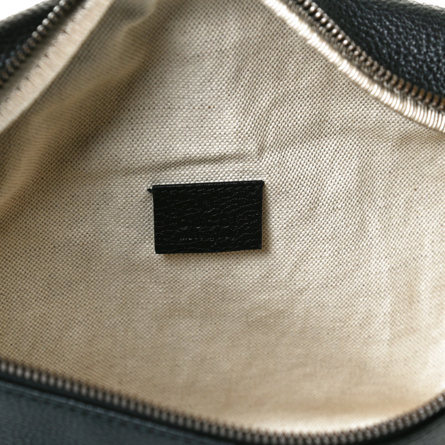 Gucci Grained Calfskin Logo Belt Bag Black 6 of 14