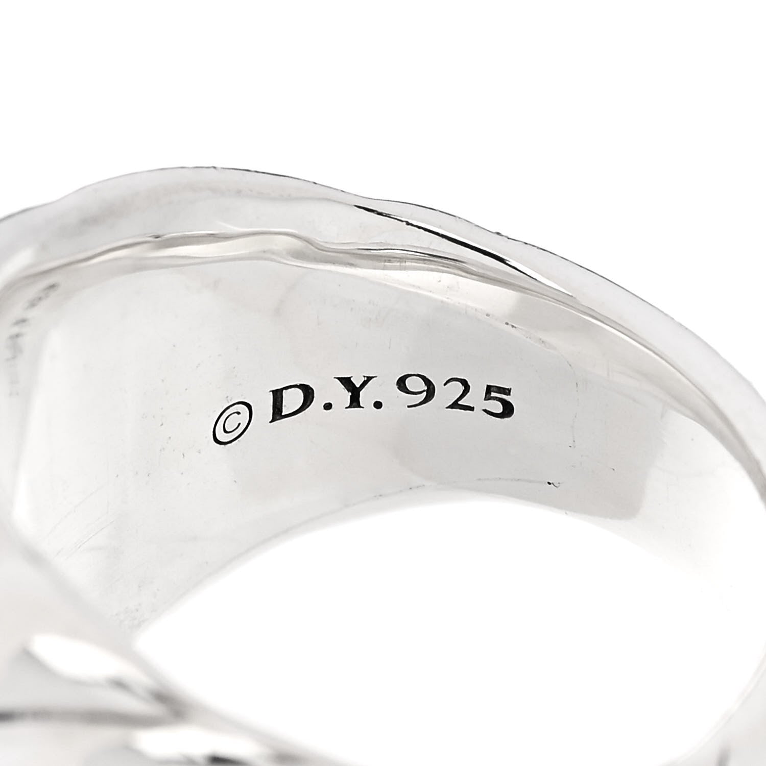 David Yurman Sterling Silver Sculpted Cable Ring 57 8 4 of 4