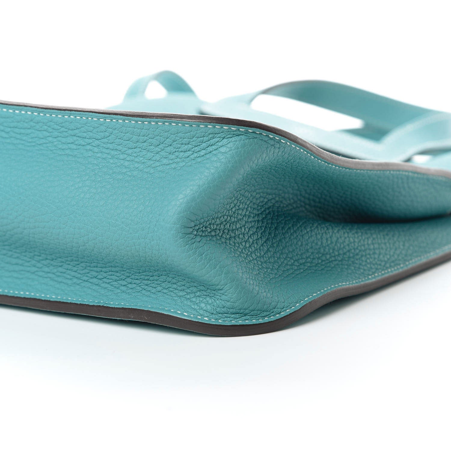Hermes Taurillon Clemence Halzan 31 GM Bleu Jean 12 of 14
