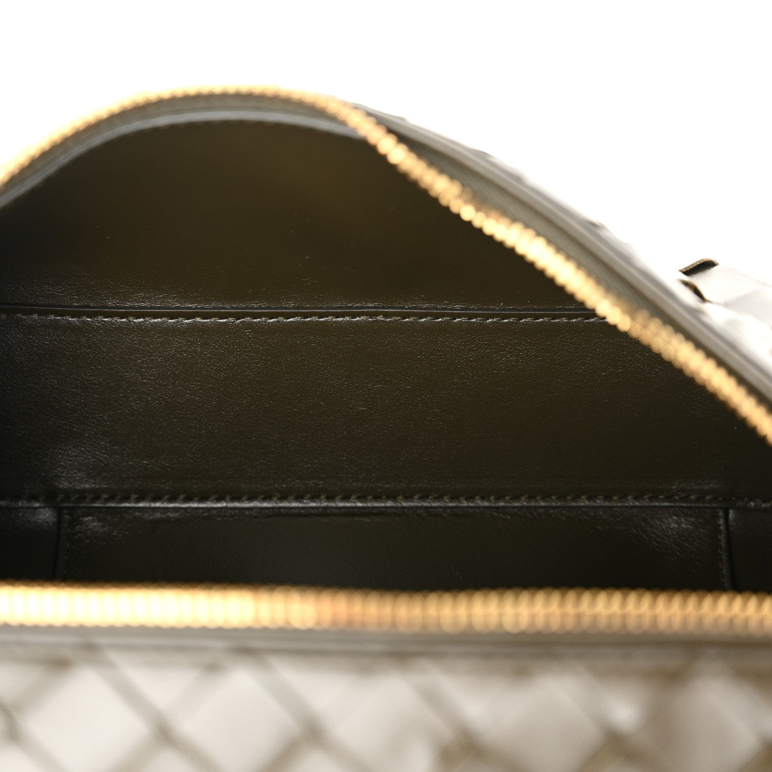 Bottega Veneta Calfskin Intrecciato Bang Bang Vanity Case Kaki 5 of 10