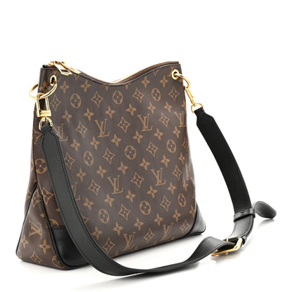 Louis Vuitton Monogram Odeon MM Black 3 of 11