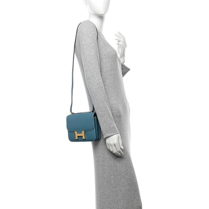 Hermes Epsom Constance 18 New Blue Jean 2 of 13