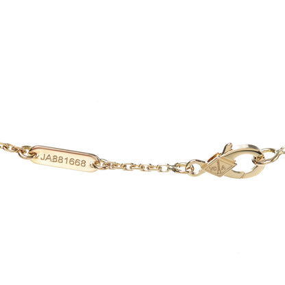 Van Cleef & Arpels 18K Yellow Gold Mother of Pearl Vintage Alhambra Pendant Necklace 5 of 5