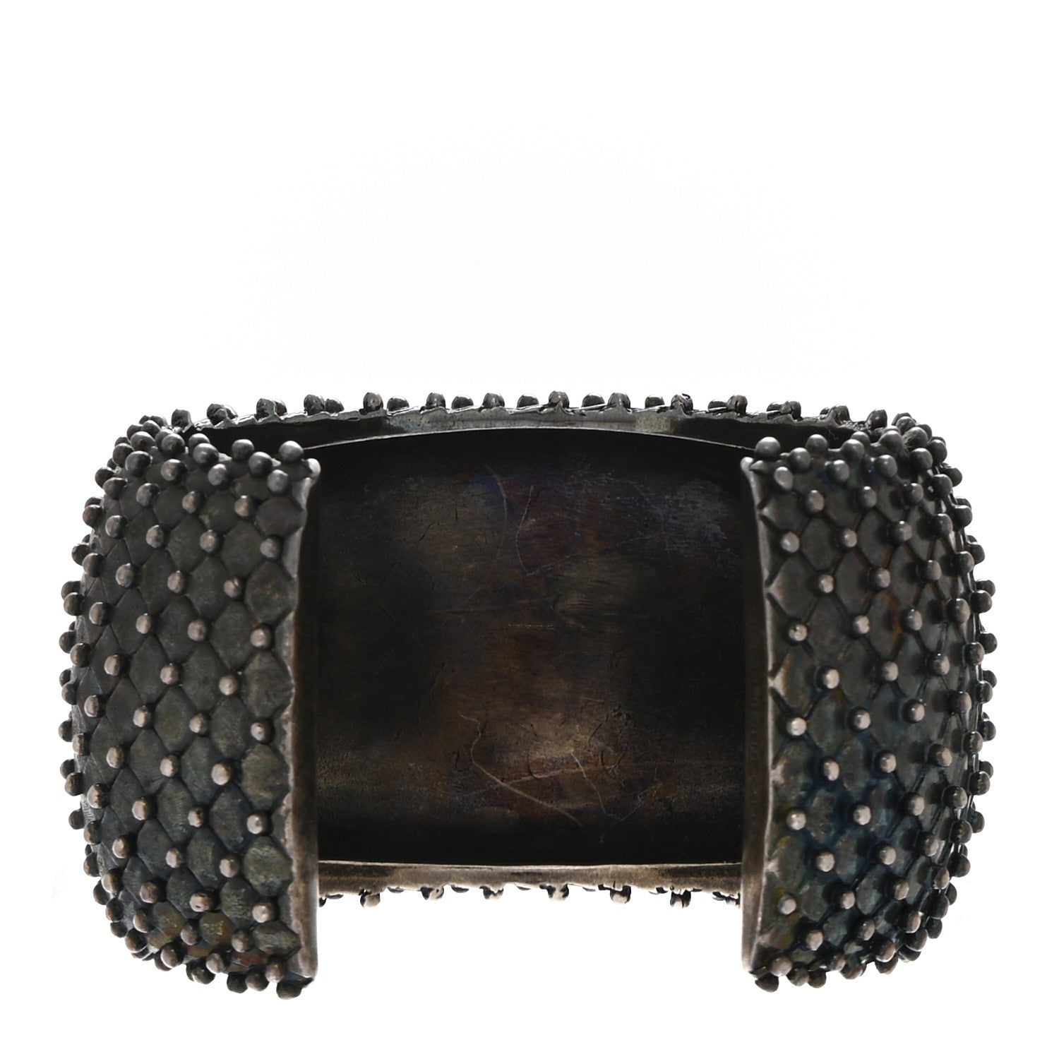Saint Laurent Brass Studded Cuff Bracelet 3 of 4