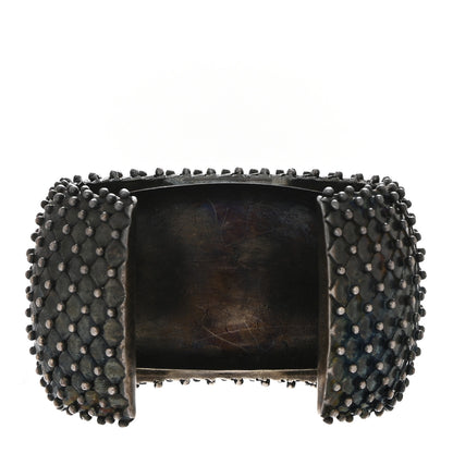 Saint Laurent Brass Studded Cuff Bracelet 3 of 4