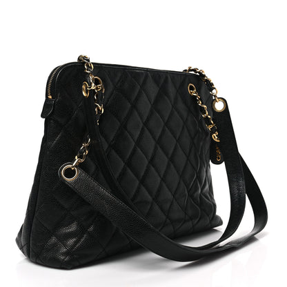 Chanel Caviar Quilted Flap Shoulder Bag Black 3 of 9