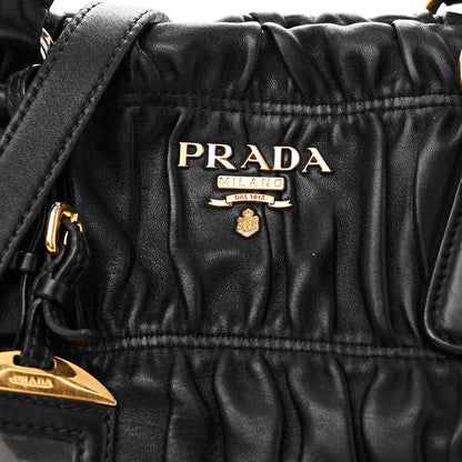 Prada Nappa Gaufre Tote Black 7 of 10