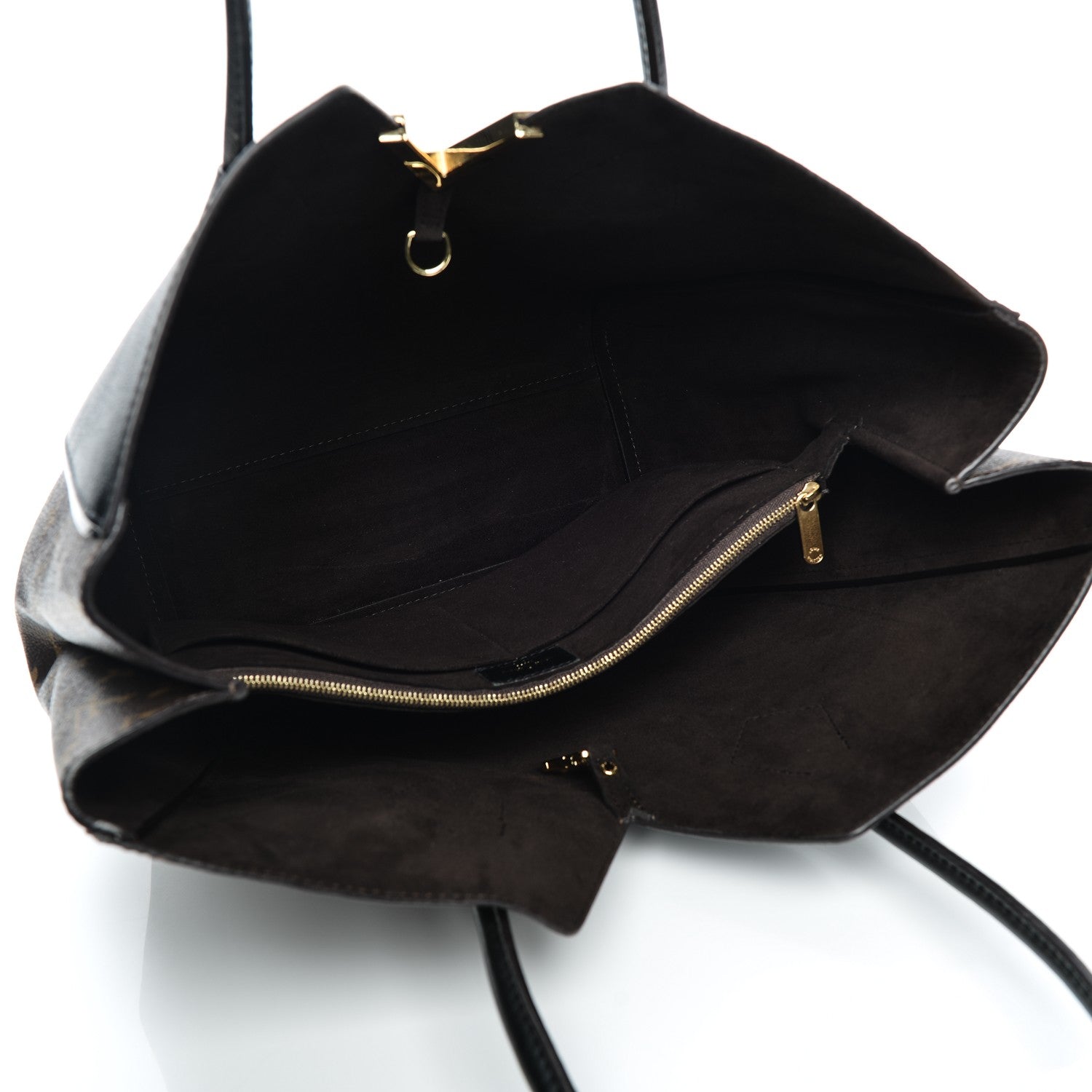 Louis Vuitton Calfskin Monogram Kimono Tote Black 5 of 7
