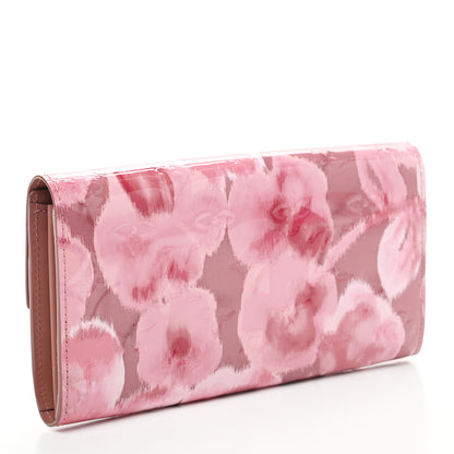 Louis Vuitton Vernis Ikat Sarah Wallet Rose Velours 3 of 6