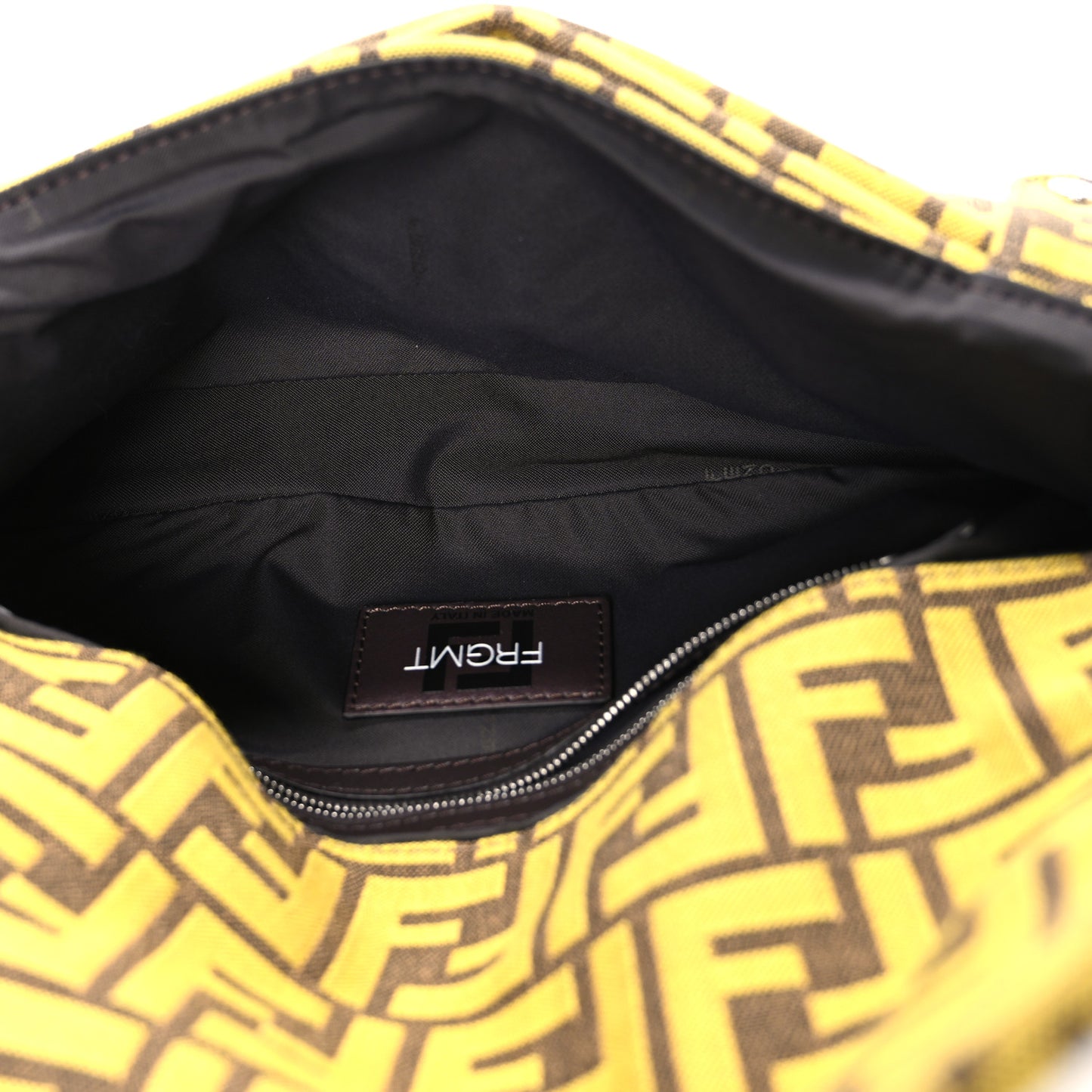 x FRGMT Woven Fabric Jacquard FF Embroidered Baguette Foldable Tote Tobacco Mimosa