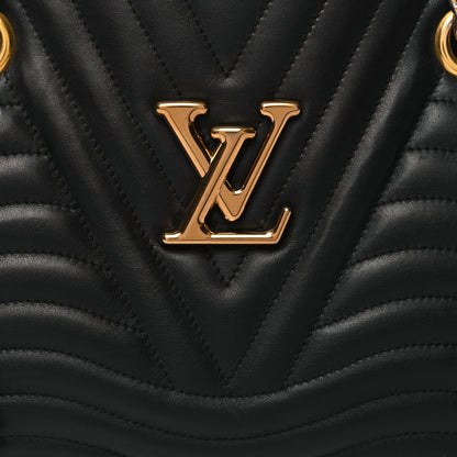 Louis Vuitton Calfskin New Wave Chain Tote Black 8 of 14