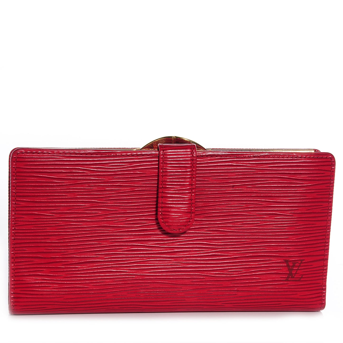 Epi Continental French Purse Wallet Rouge