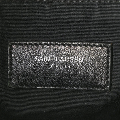 Saint Laurent Calfskin Y Quilted Monogram Medium Loulou Backpack Black 6 of 7