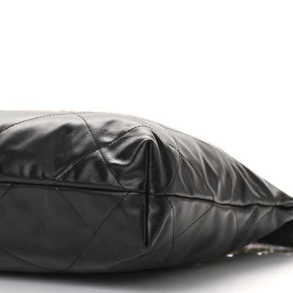 Chanel Calfskin Quilted Small Chanel 22 Black 11 of 12