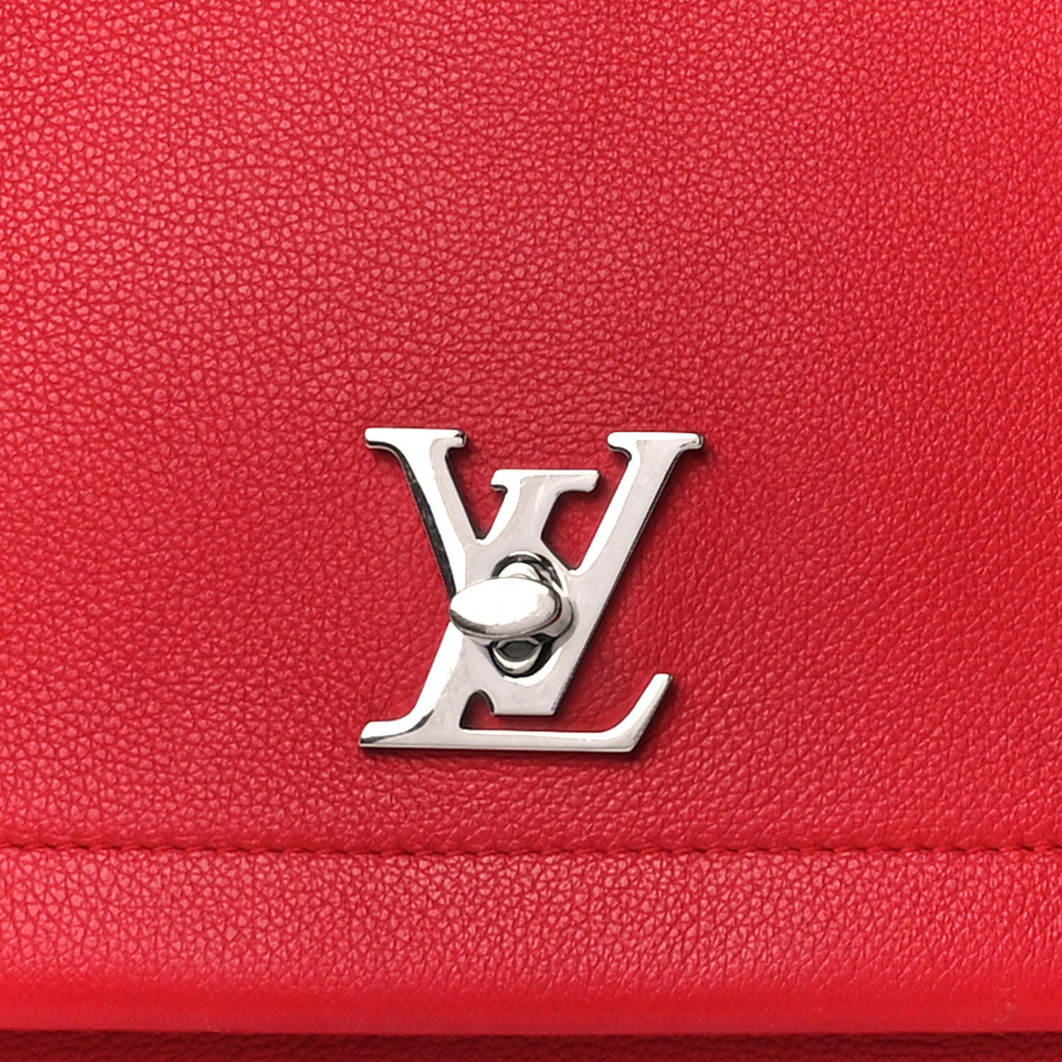 Louis Vuitton Soft Calfskin Lockme II Top Handle Rubis 9 of 18