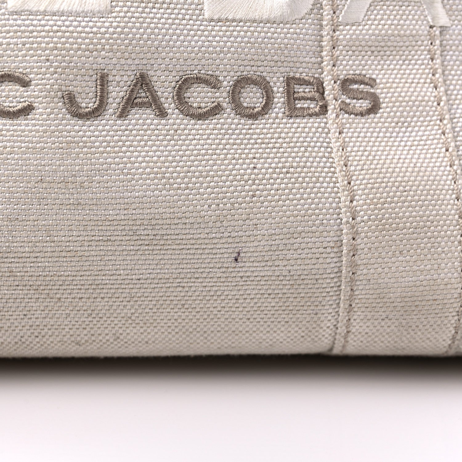 Marc Jacobs Cotton Canvas Medium The Traveler Tote Bag Beige 16 of 17