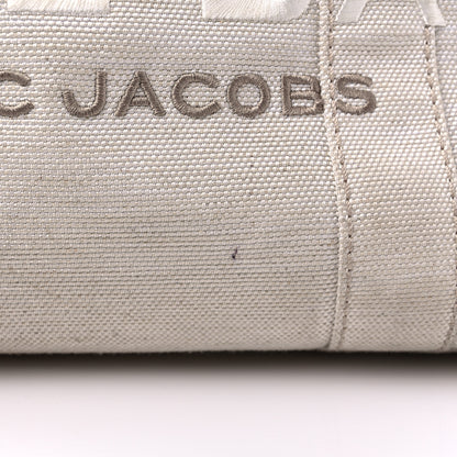 Marc Jacobs Cotton Canvas Medium The Traveler Tote Bag Beige 16 of 17