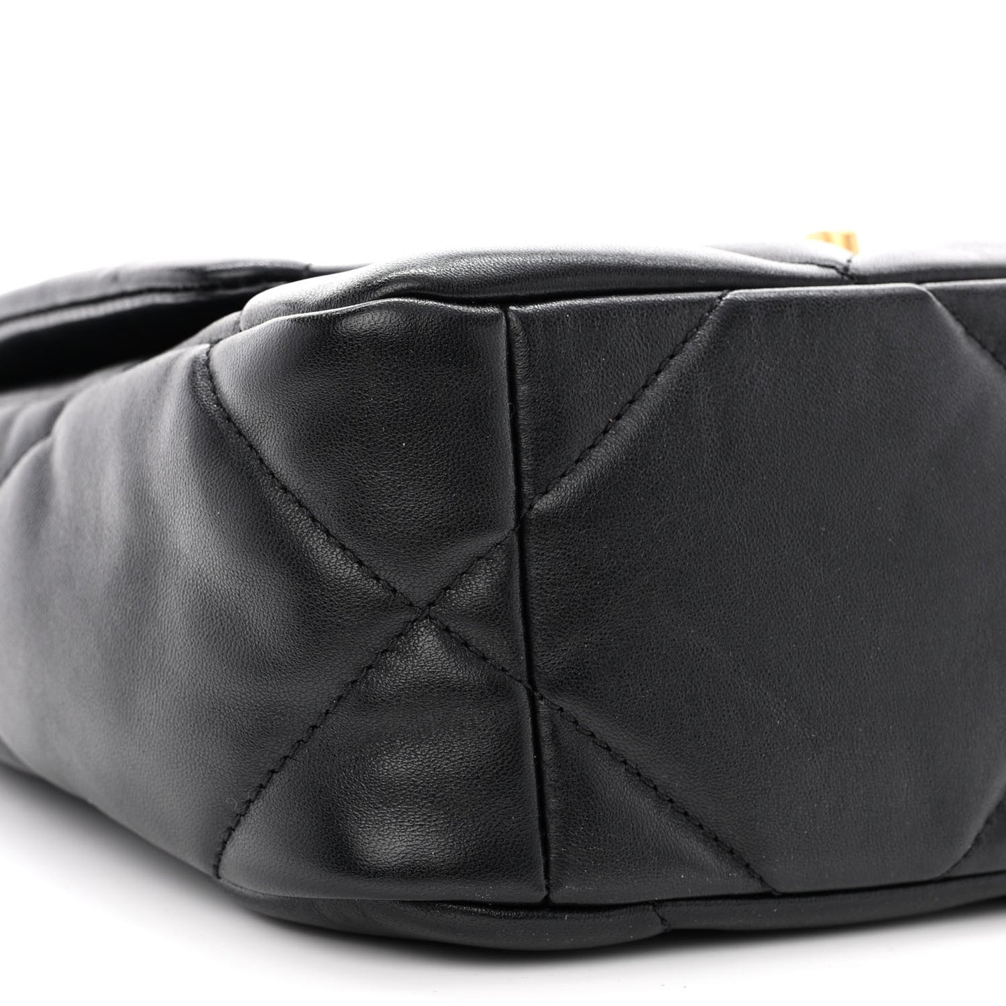 Lambskin Quilted Medium Chanel 19 Flap Black