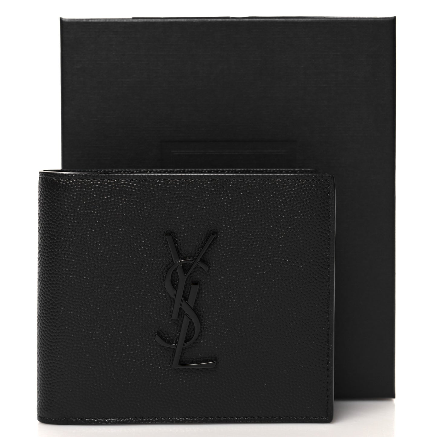 Grain De Poudre Monogram Bifold Wallet Black