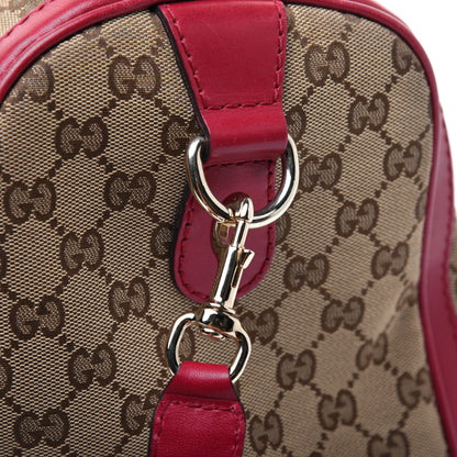 Gucci Monogram Medium Joy Boston Hibiscus Red 35 of 39