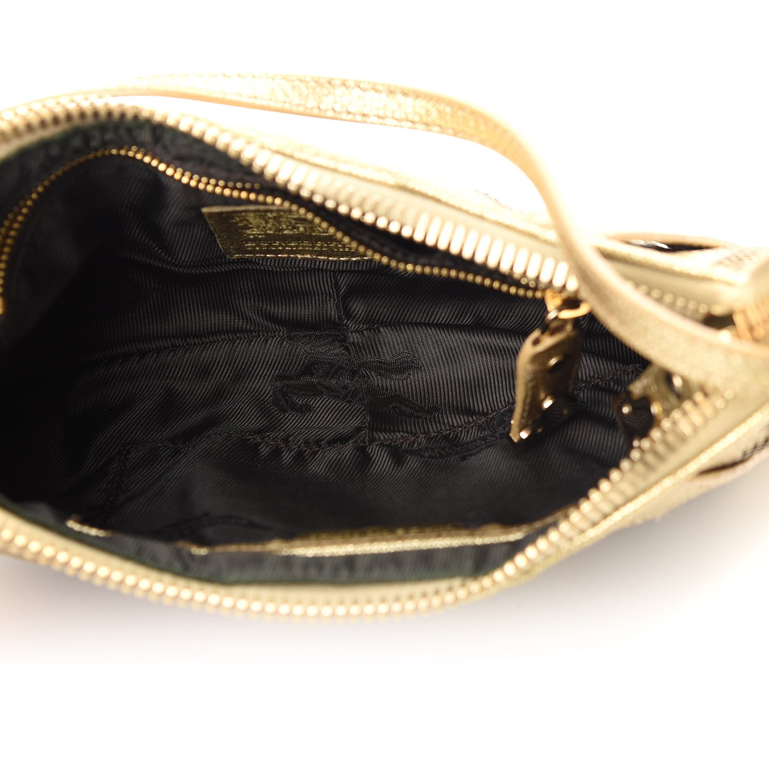 Burberry Prorsum Metallic Calfskin Studded Lizzie Shoulder Bag Gold 7 of 10