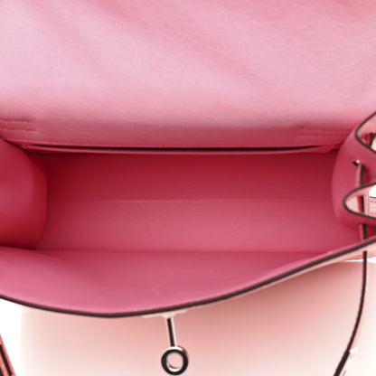 Hermes Ostrich Kelly Danse II Belt Bag Rose Bubblegum 6 of 12