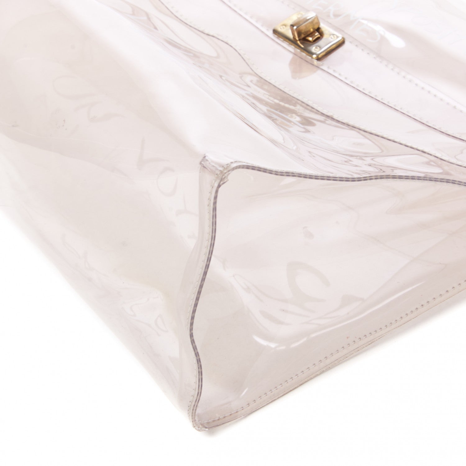 Hermes Vinyl Souvenir De L'Exposition Kelly Transparent 5 of 7