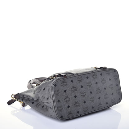 MCM Visetos Medium Essentials Shopper Tote Phantom Grey 5 of 9