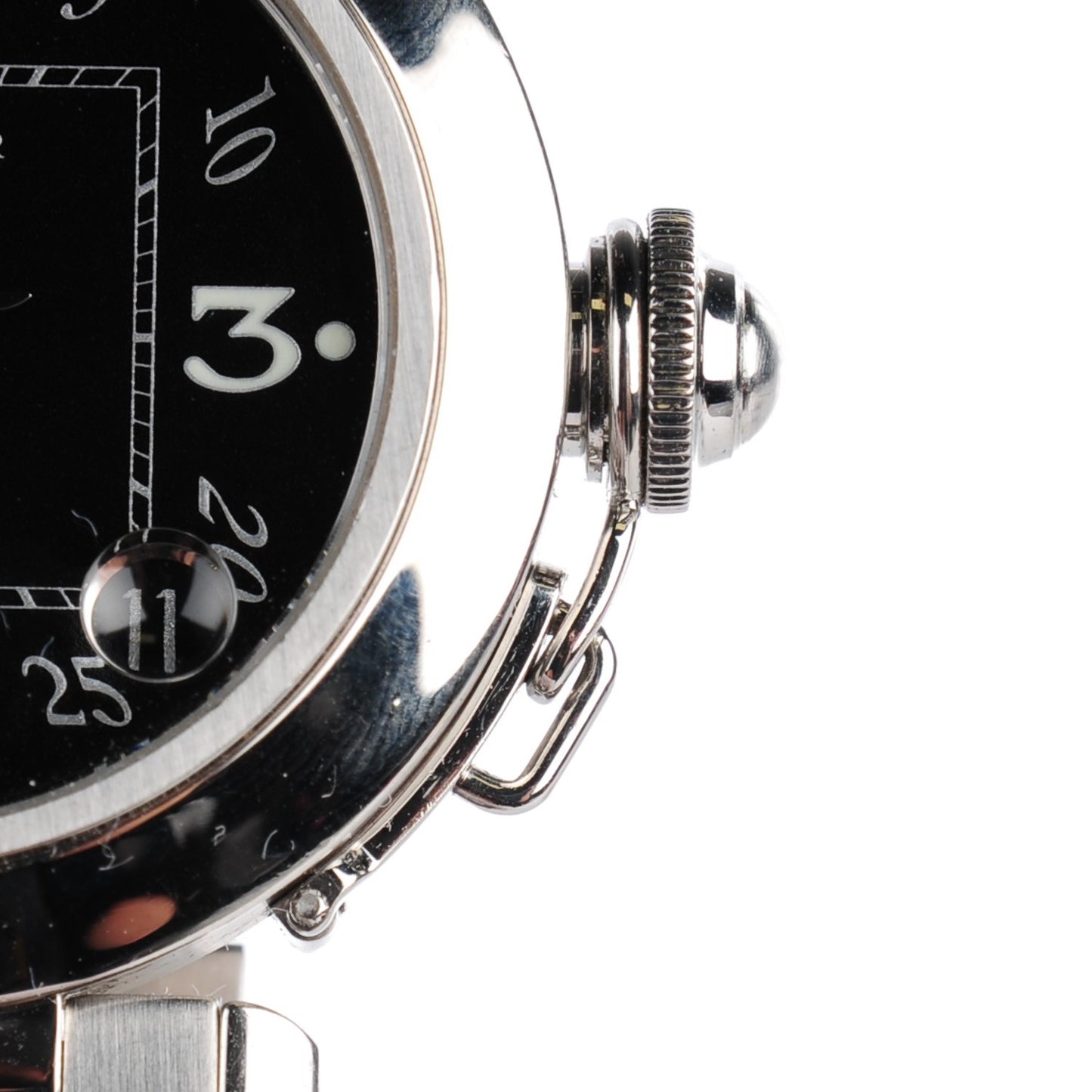 Stainless Steel 35mm Pasha C Automatic Watch Black
