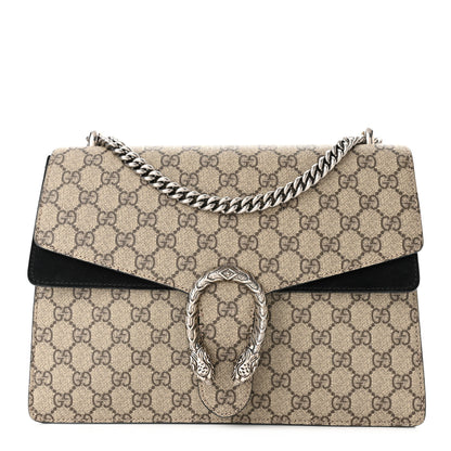 Gucci GG Supreme Monogram Medium Dionysus Shoulder Bag Black 1 of 12