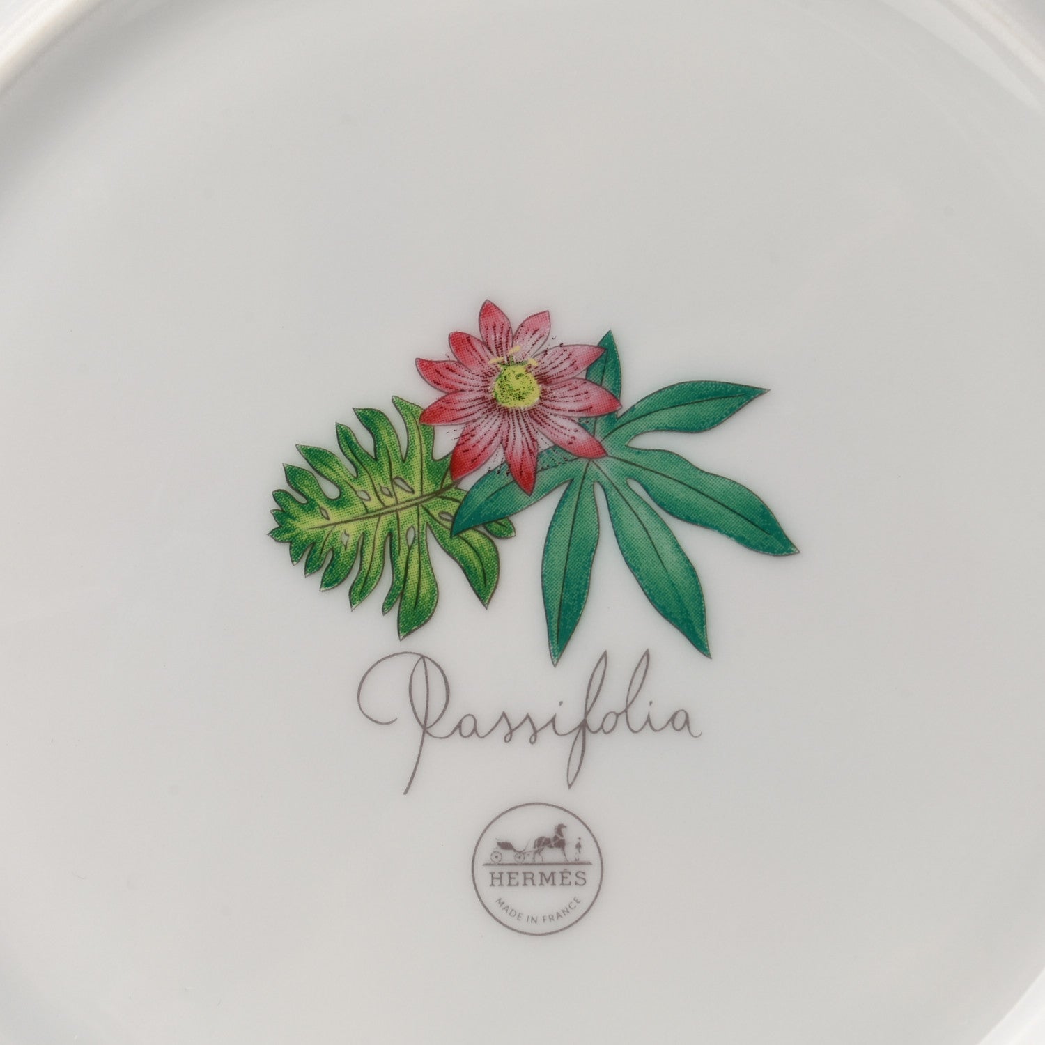 Hermes Porcelain Passifolia Dessert Plate N°1 Set of 2 6 of 8