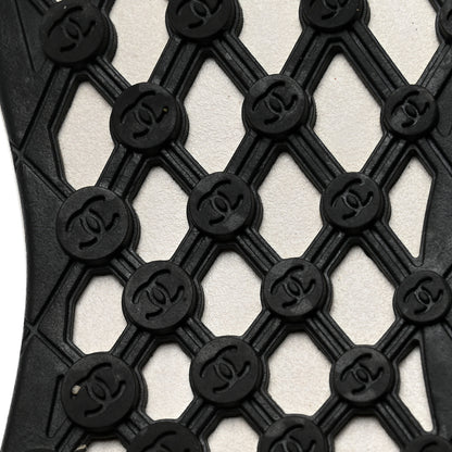 Chanel Fabric Logo Sneakers 38 Black 8 of 8