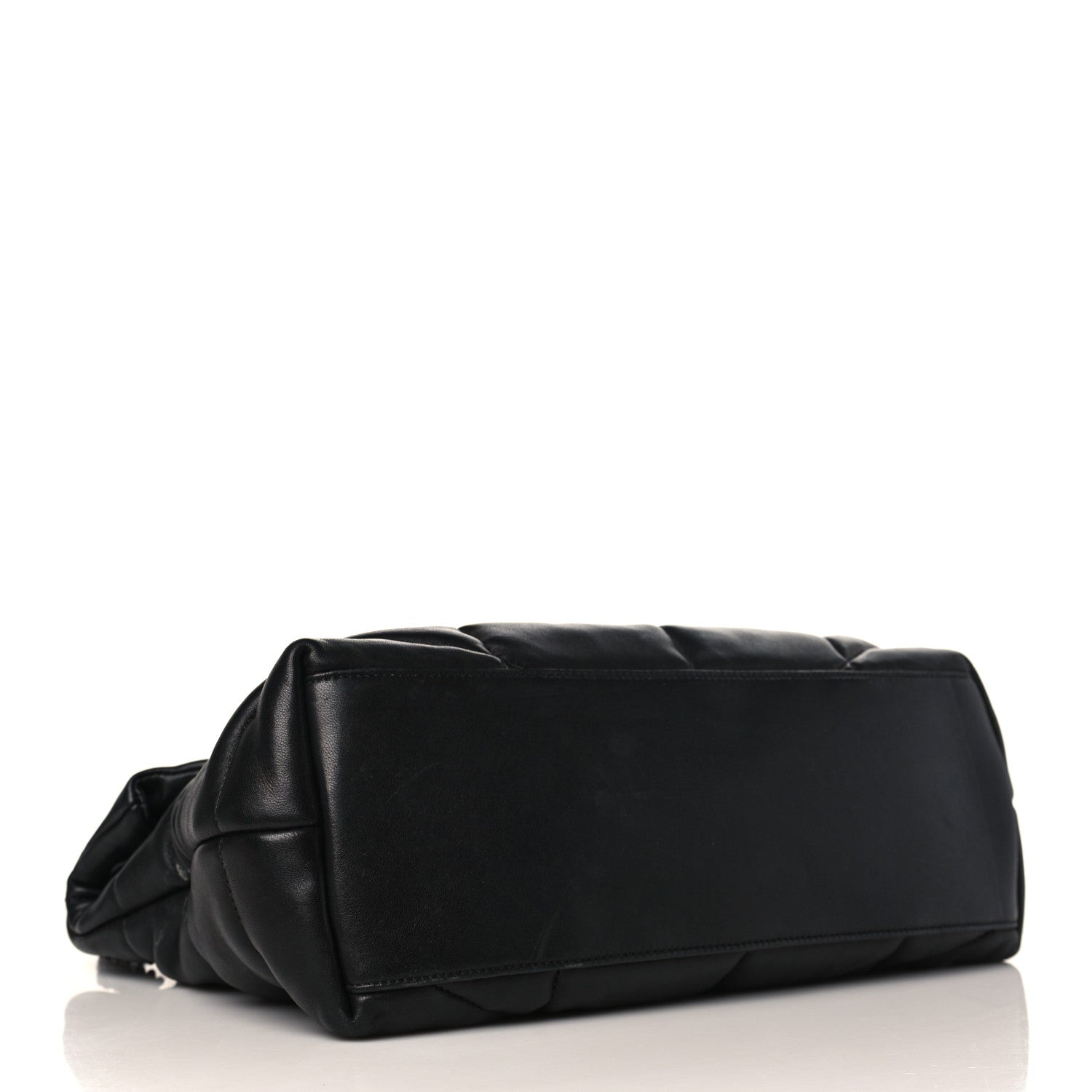 Saint Laurent Lambskin Quilted Monogram Monochrome Small Loulou Puffer Chain Satchel Black 4 of 10