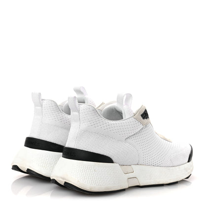 Hermes Technical Knit Suede Heros Sneakers 37.5 White 5 of 15