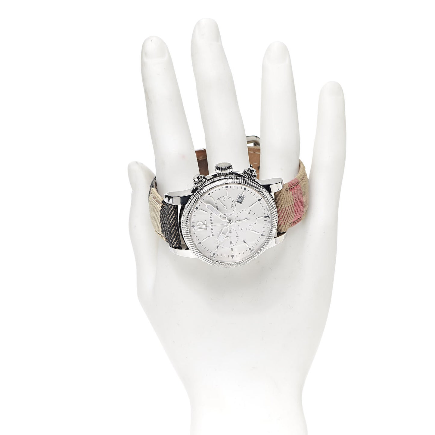 Stainless Steel Calfskin 42mm Chronograph Quartz Watch BU7820