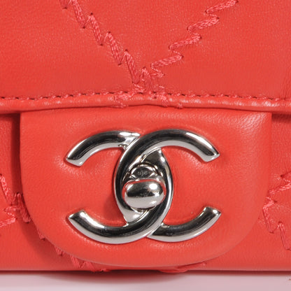 Chanel Calfskin Ultimate Stitch Clutch Flap Red 5 of 9