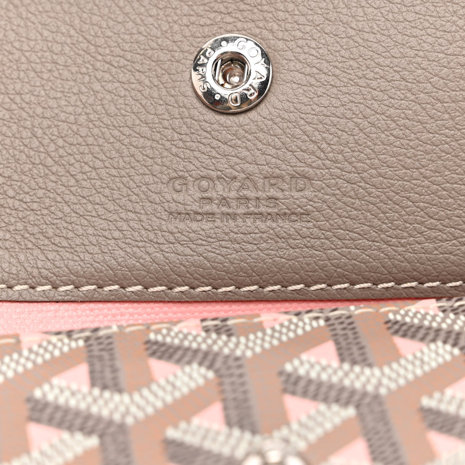 Goyard Goyardine Saint Louis Claire Voie GM Grege Powder Pink 7 of 11