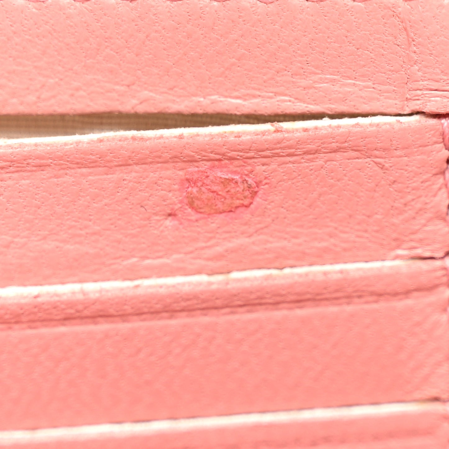 Lambskin Quilted Twist Lock CC Zip Around Wallet Pink