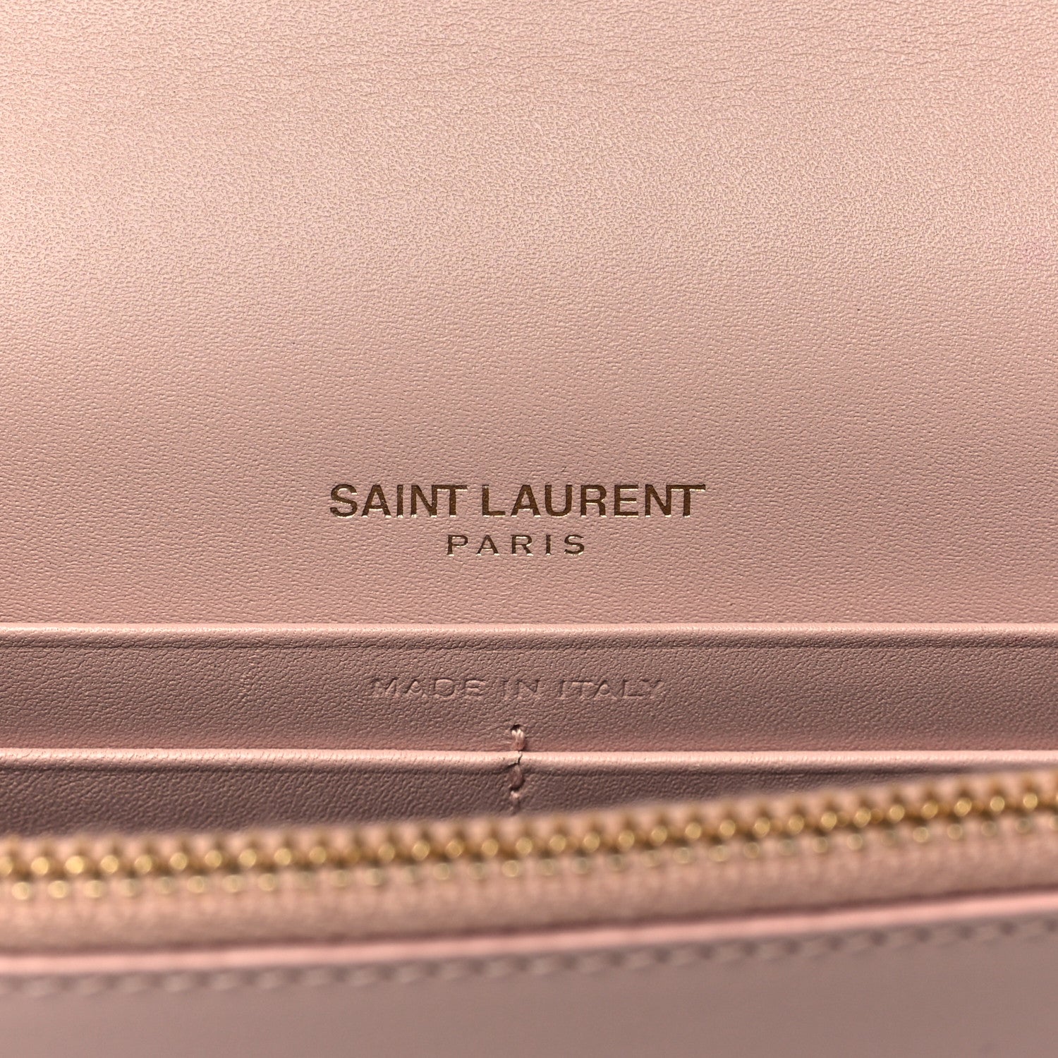 Saint Laurent Smooth Calfskin Classic Monogram Kate Tassel Chain Wallet Pale Pink 6 of 14