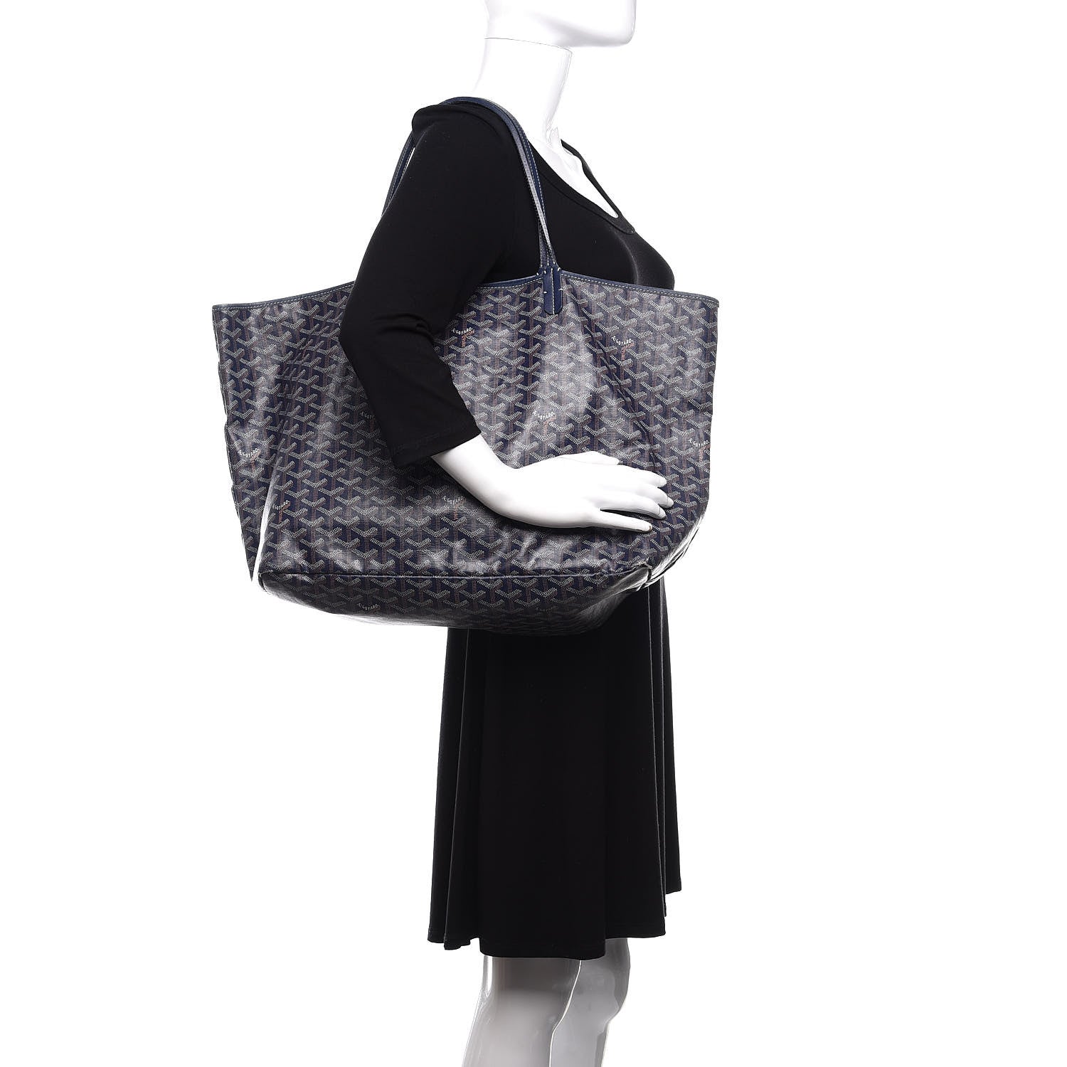 Goyard Goyardine Saint Louis GM Navy 2 of 9