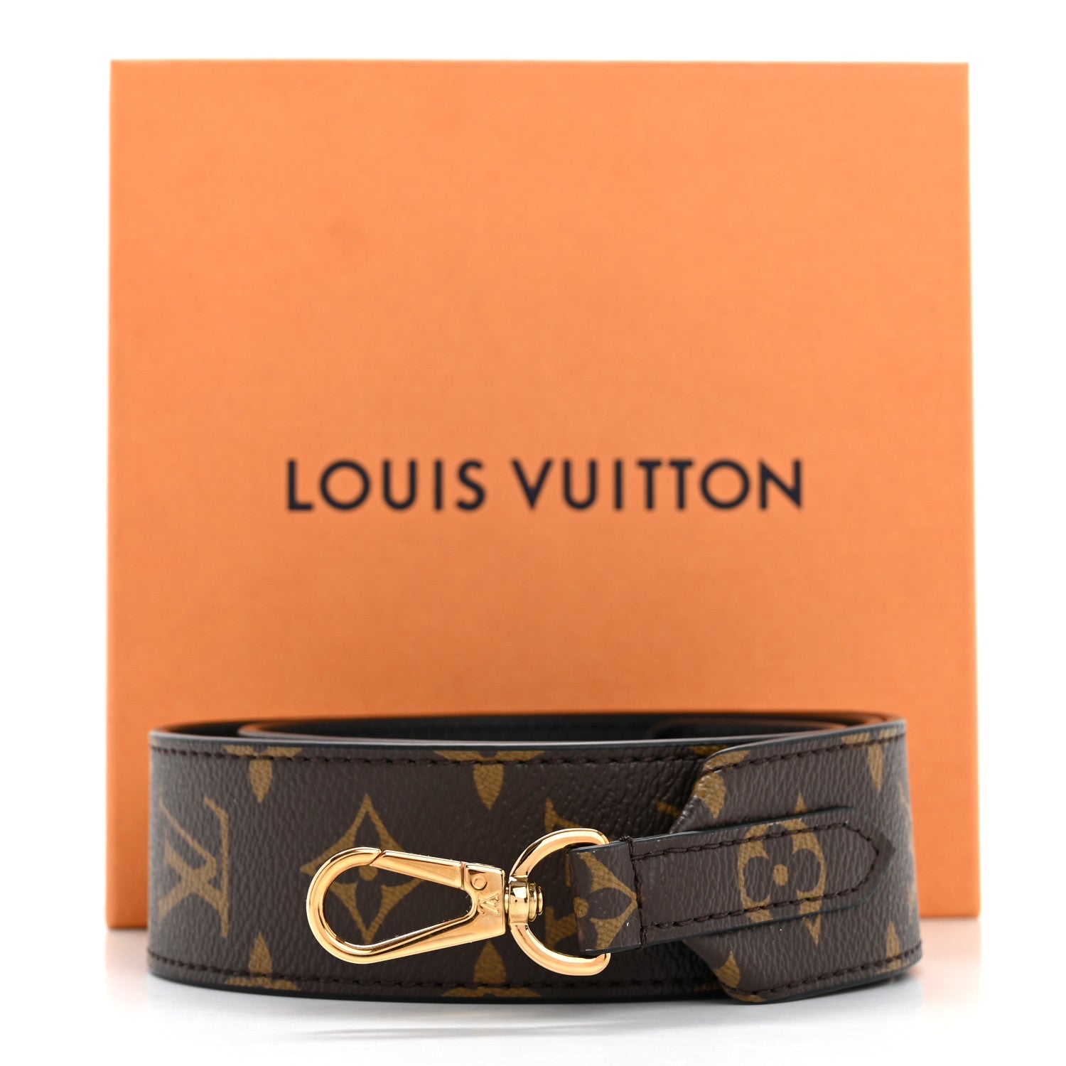Louis Vuitton Monogram Bandouliere Shoulder Strap Black 5 of 5
