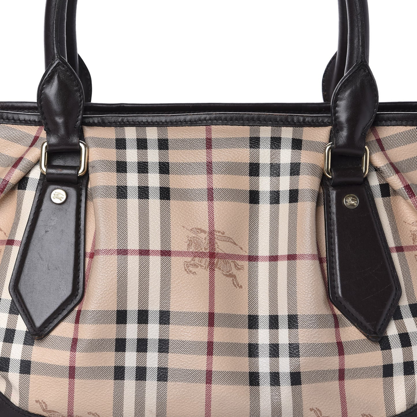 Haymarket Check Tote Chocolate