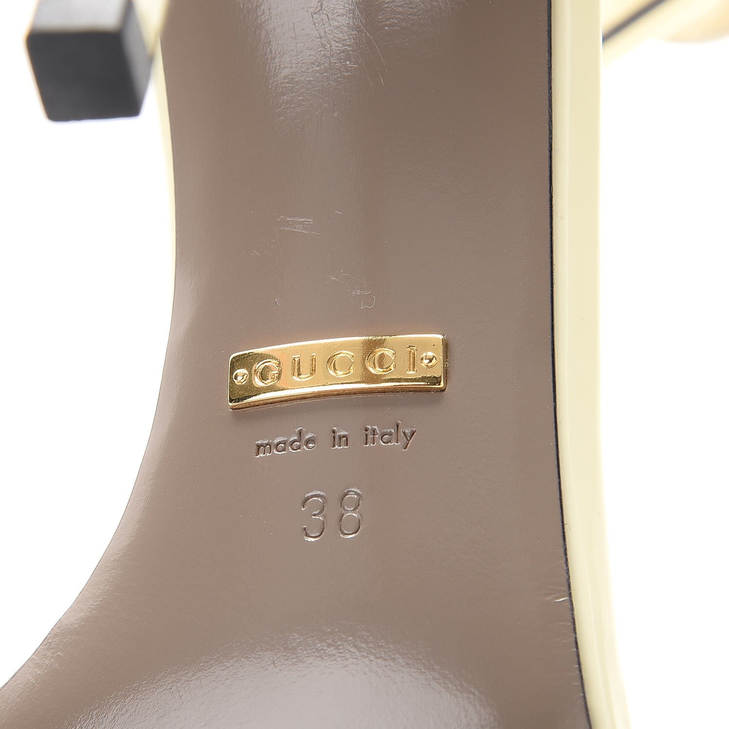Gucci Patent Victorie Sandals 38 White 10 of 13