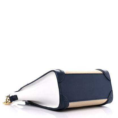 Celine Drummed Calfskin Nano Tri-Color Luggage Firefly 4 of 13