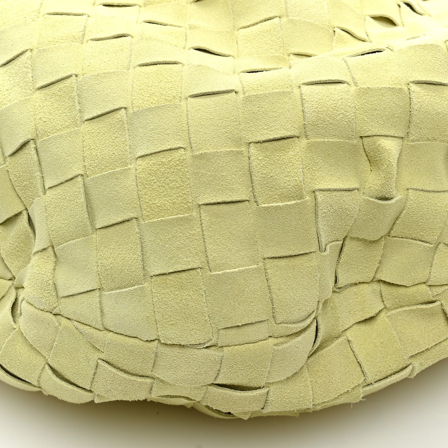 Suede Calfskin Intrecciato Teen Jodie Hobo Lemon Wash