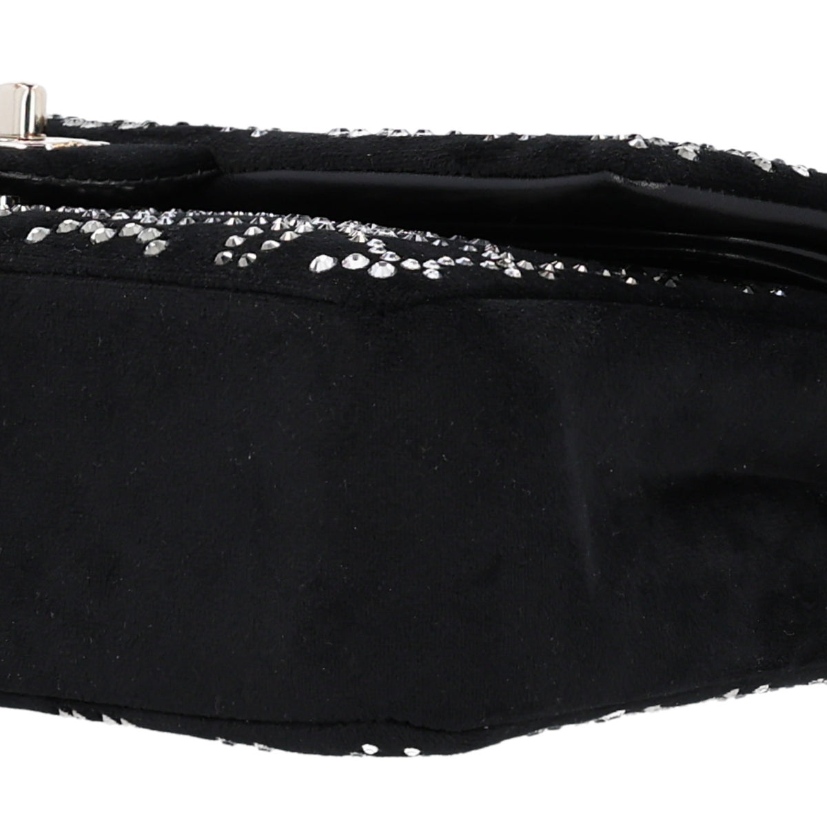 Chanel Velvet Crystal Medium Double Flap Black 10 of 11
