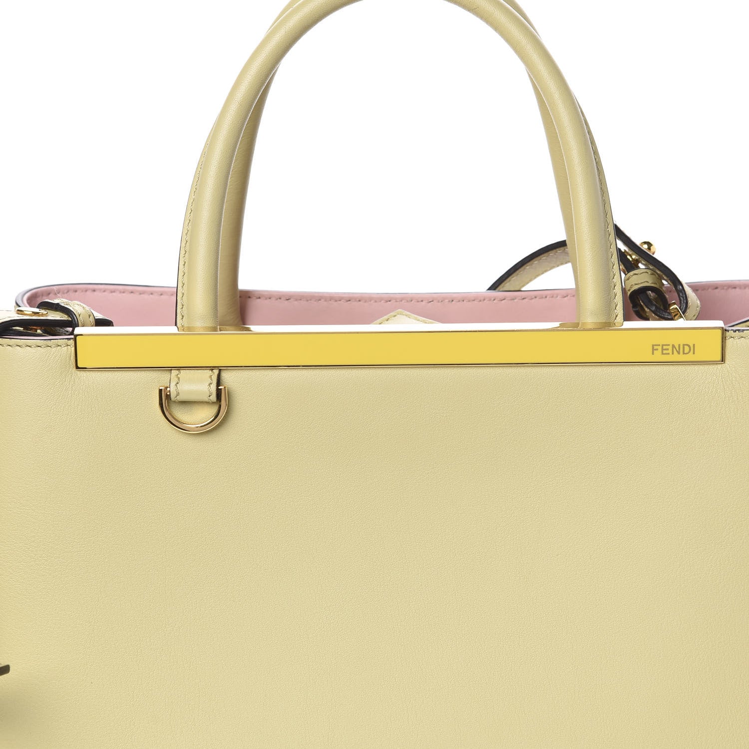 Fendi Vitello Dolce Century Petite 2Jours Tote Cedro Bubblegum 6 of 10