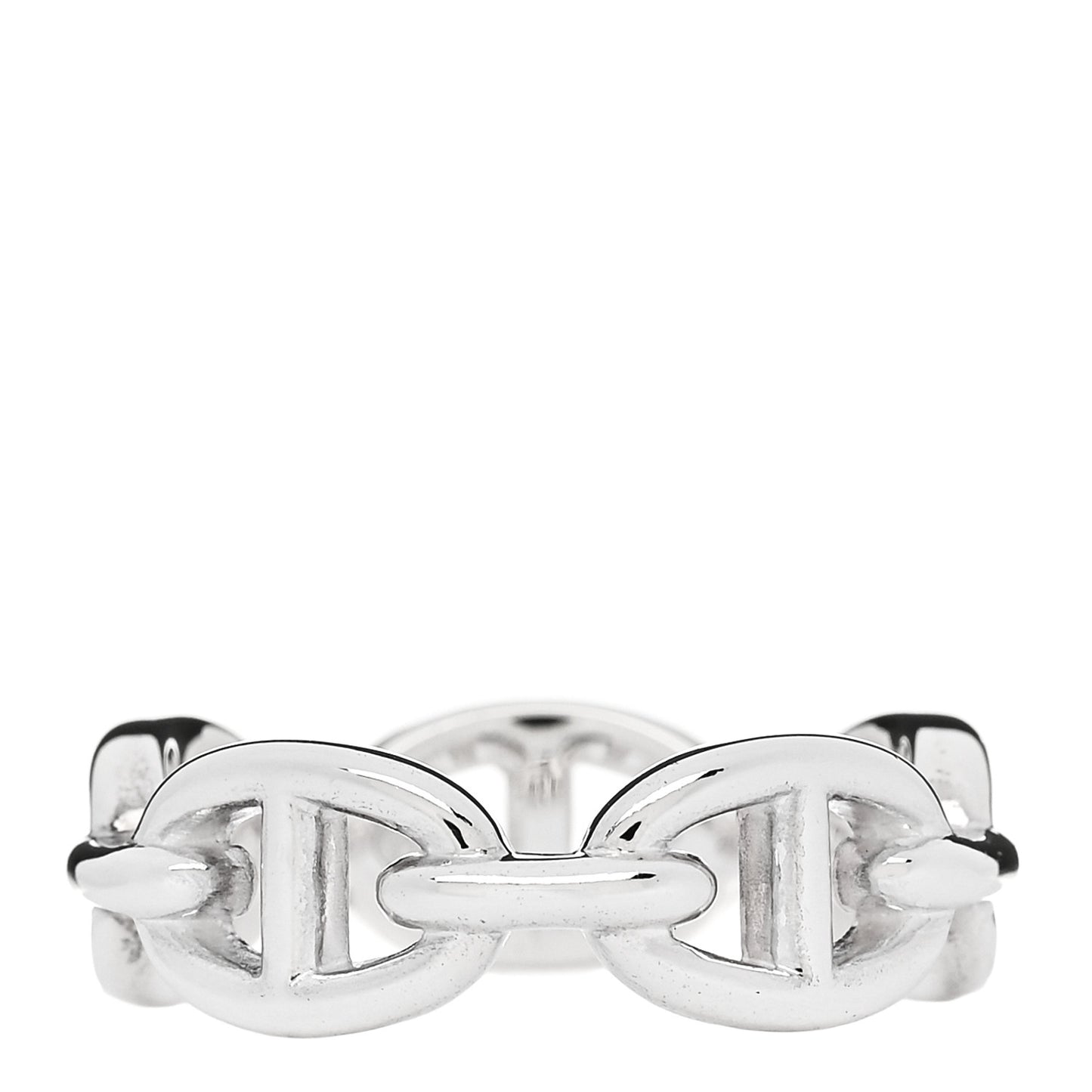 Sterling Silver PM Chaine d'Ancre Enchainee Band Ring 58 8.5