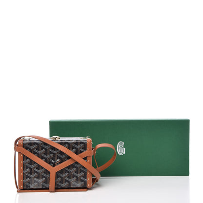 Goyard Goyardine Minaudiere Trunk Bag Black Gold 10 of 10