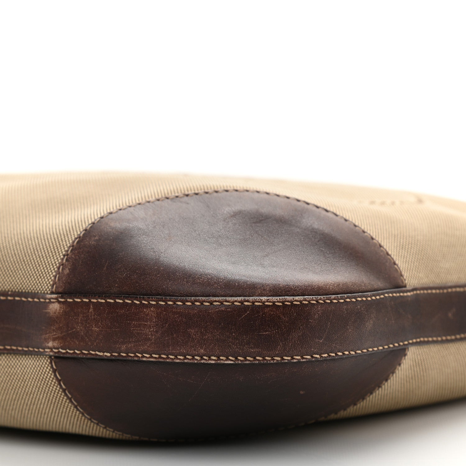 Prada Jacquard Logo Small Flat Messenger Bag Corda Bruciato 12 of 22